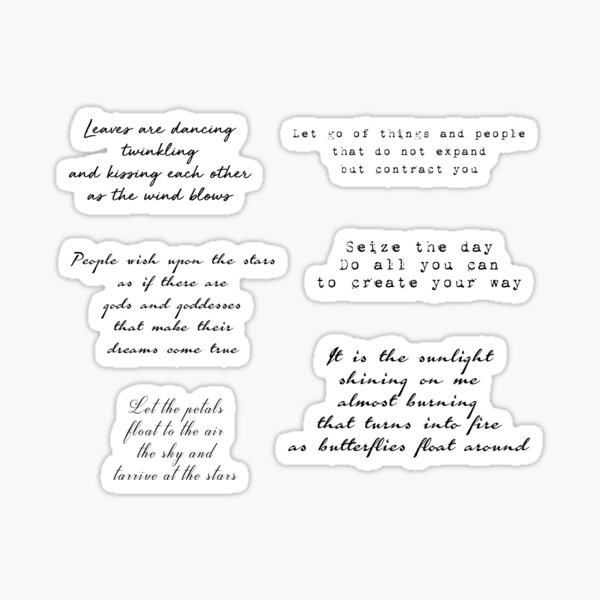 Poem pack Sticker