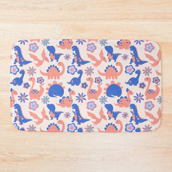 Item preview, Cute Baby Dinosaur Floral Pattern - Cream Color Background designed and sold by Sajuade.