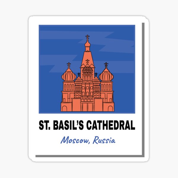 St. Basil's Cathedral - Moscow, Russia | Travelling Collection Sticker