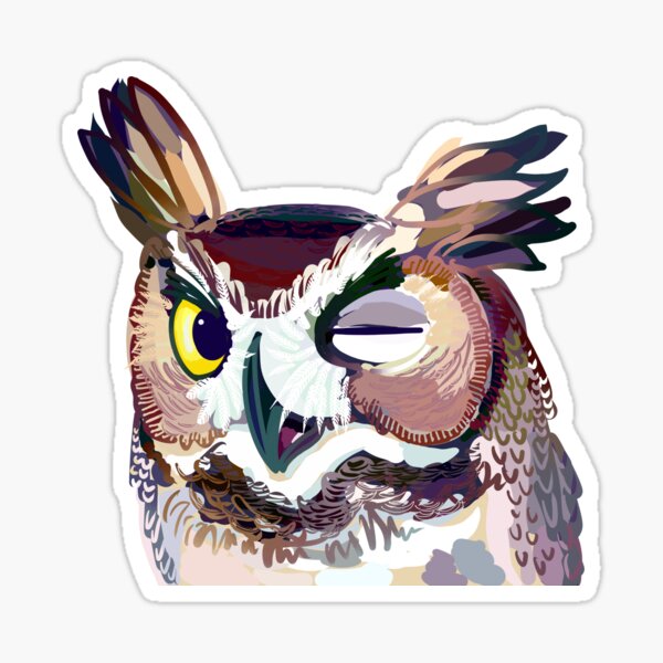 Bubo Sticker for Sale by Tully Simmonds