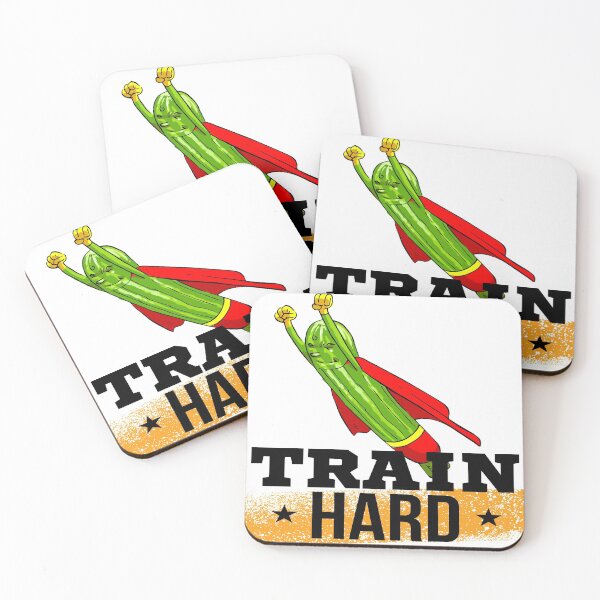 Item preview, Train Hard Super Zucchini Foodietoon Vegetable Courgette Summer Squash designed and sold by ProjectX23.