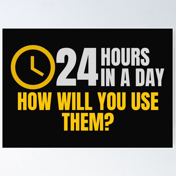 Item preview, "24 Stunden am Tag" Produktivität und Lebensmotivation designed and sold by DailyDrive.