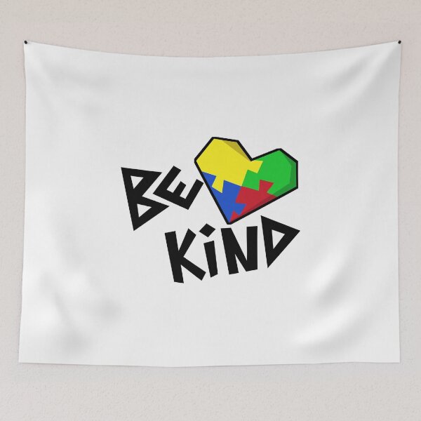 Item preview, Autism Awareness BE KIND Heart Puzzle Gift designed and sold by TTFMerch.