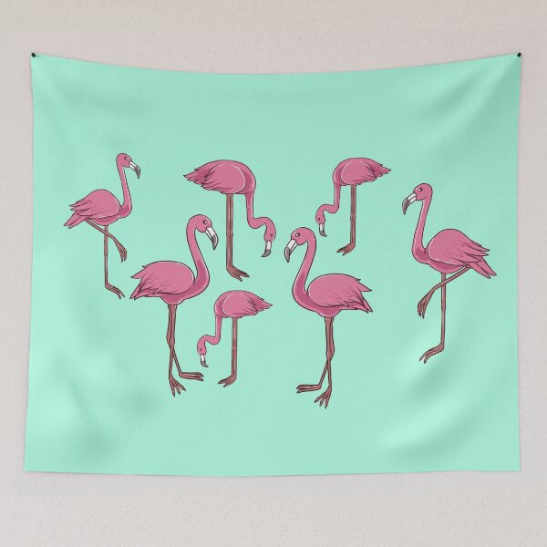 Item preview, A Flamboyance of Flamingos designed and sold by ShallyLoves.