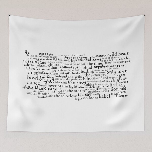 Item preview, Every Mumford and Sons Song designed and sold by pendragon5.