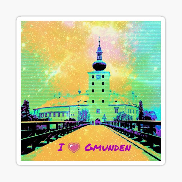 I love Gmunden Pop Art Sticker
