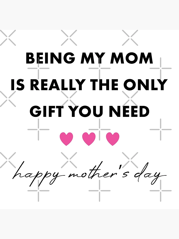 ThisWear Sentimental Gifts for Mom Being My Mother Is The Only