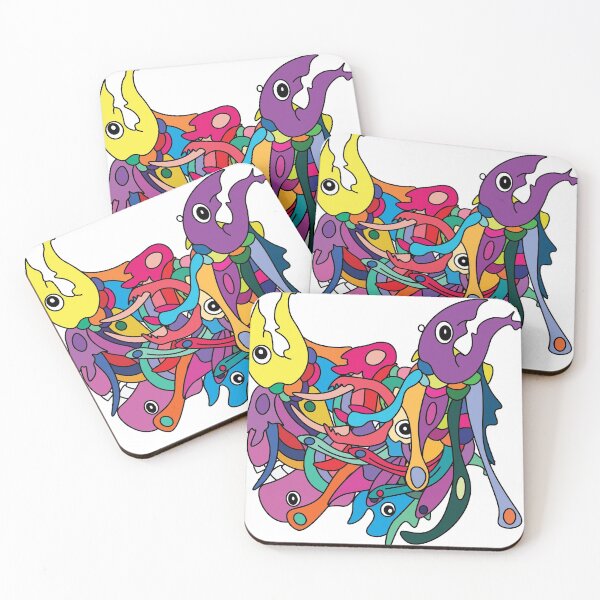 Item preview, Monster art with colorful  designed and sold by rzkisyarip.