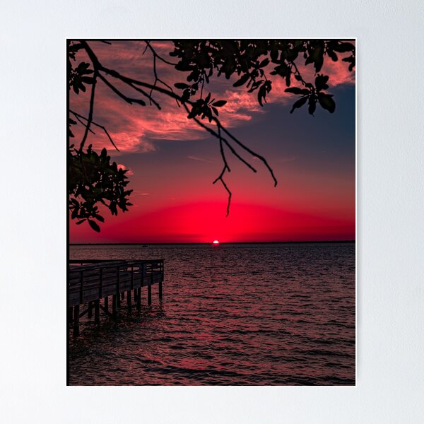 Item preview, sunset dock,dock sunset,dock scene,metal photo prints,picture on metal,metal art prints,metal picture prints designed and sold by eyesight4vision.