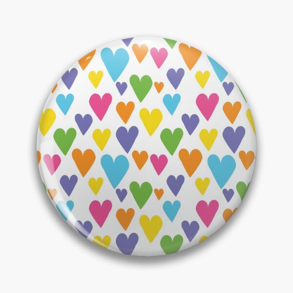 Item preview, Colourful Hearts Pattern designed and sold by JacintaMathews.