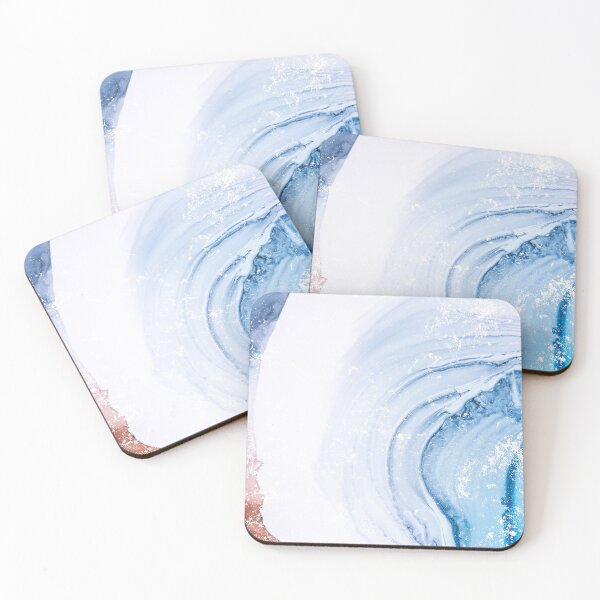 Item preview, Blue and Brown Abstract Paint designed and sold by mindyfarman.