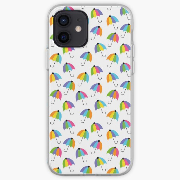Colourful Umbrellas Pattern iPhone Soft Case