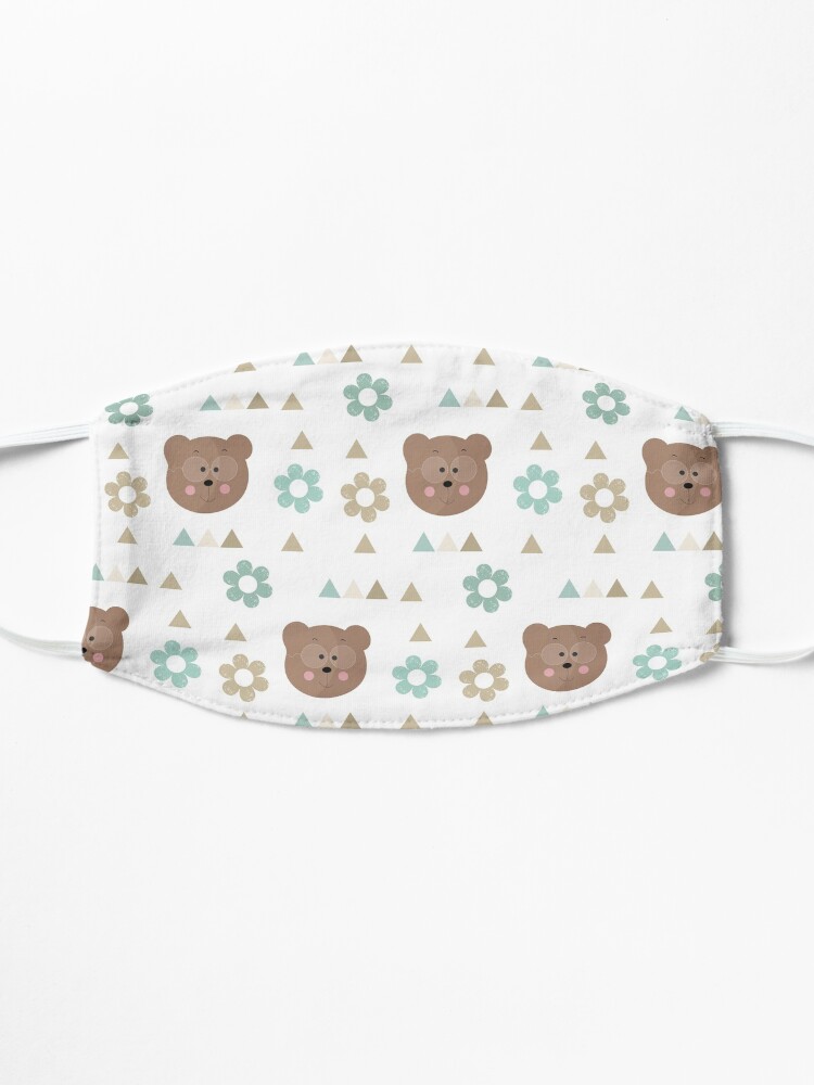 Thumbnail 3 of 5, Mask, Vector seamless pattern with cute bears. designed and sold by Victoria Riabov.