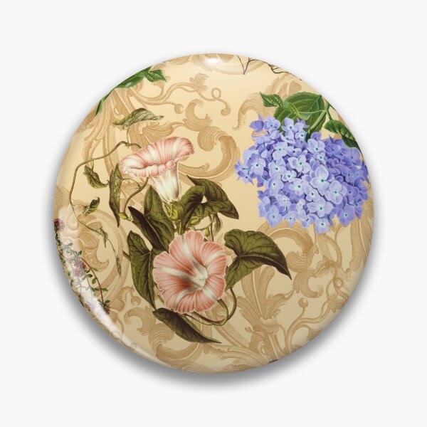 Item preview, Rococo Floral Print No. 1 peach designed and sold by Emma Kunz.