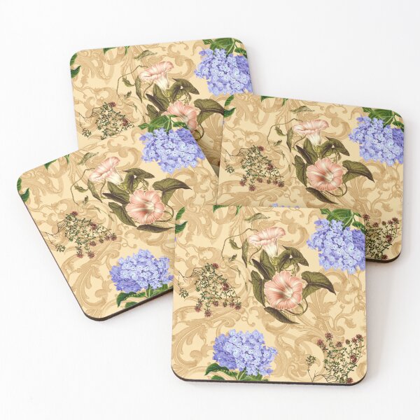Item preview, Rococo Floral Print No. 1 peach designed and sold by Emma Kunz.
