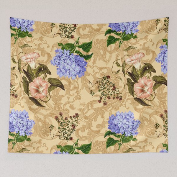 Item preview, Rococo Floral Print No. 1 peach designed and sold by Emma Kunz.