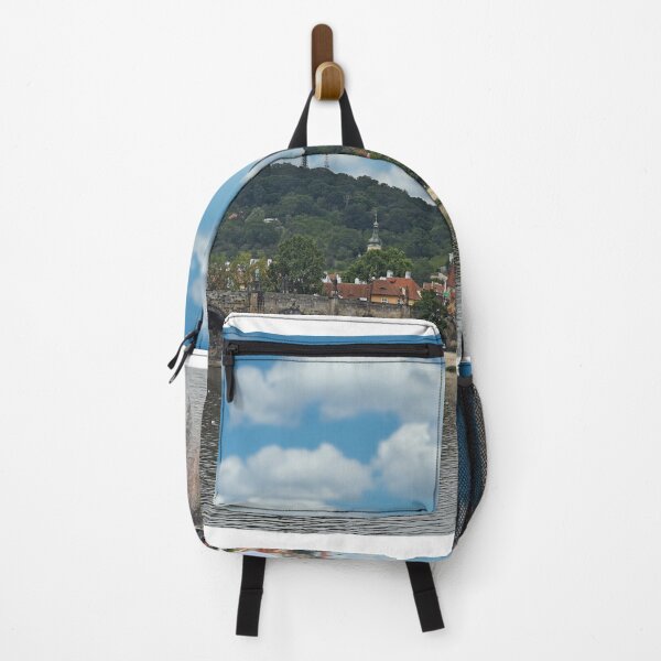 Item preview, Charles bridge and Czech flag Prague cityscape designed and sold by goceris.