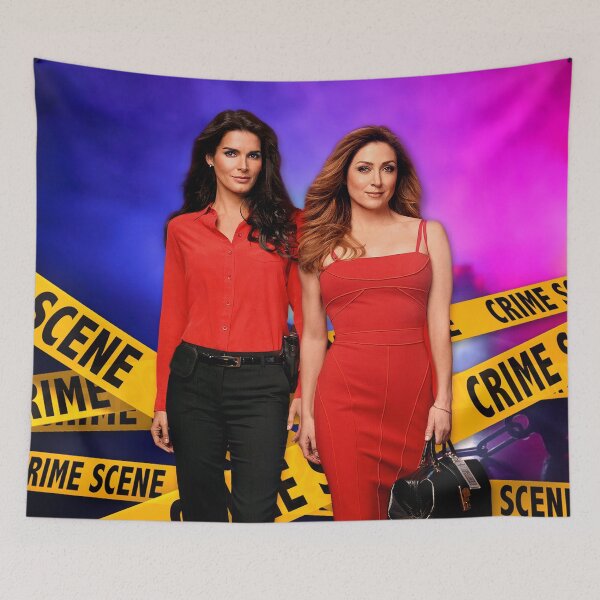 Item preview, Rizzles on a police background (Rizzoli & Isles) designed and sold by RainbowCraft.