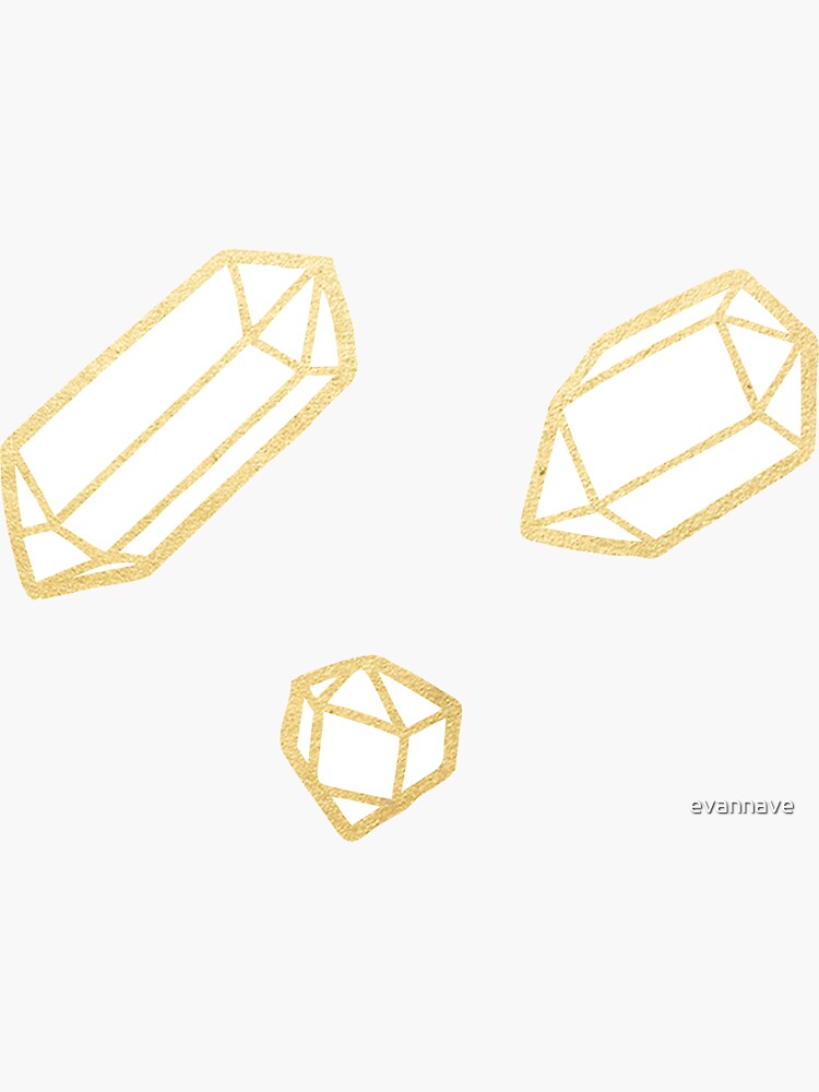 Gold and White Gemstone Pattern by evannave