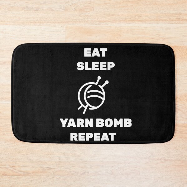 Item preview, Eat Sleep Yarn Bomb Repeat designed and sold by joabaj.