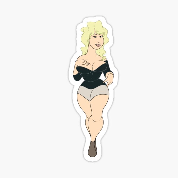Blonde Cartoon Character Stickers Redbubble