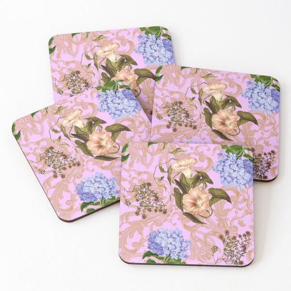 Item preview, Rococo Floral Print No. 2 lavender purple designed and sold by Emma Kunz.