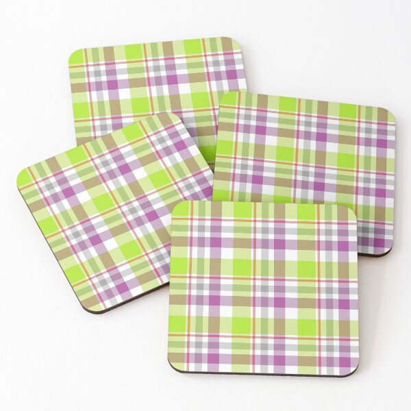 Item preview, Plaid Pattern Green Purple Red White designed and sold by Grafititee.