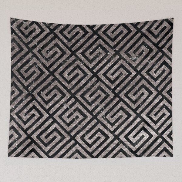 Item preview, Rose Gold Greek Key Pattern on Black Marble designed and sold by thelustrous.