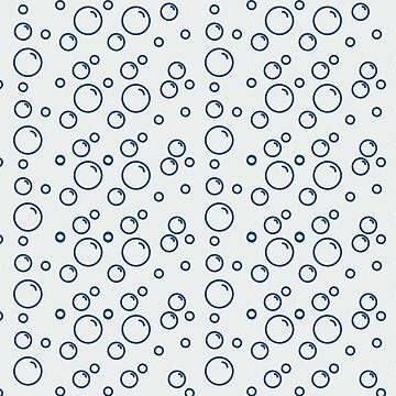 Artwork thumbnail, Blue Bubbles Pattern by Dream Big! by E. H.