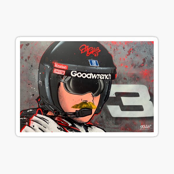Dale Earnhardt, NASCAR - Graffiti Paiting by DRAutoArt Sticker