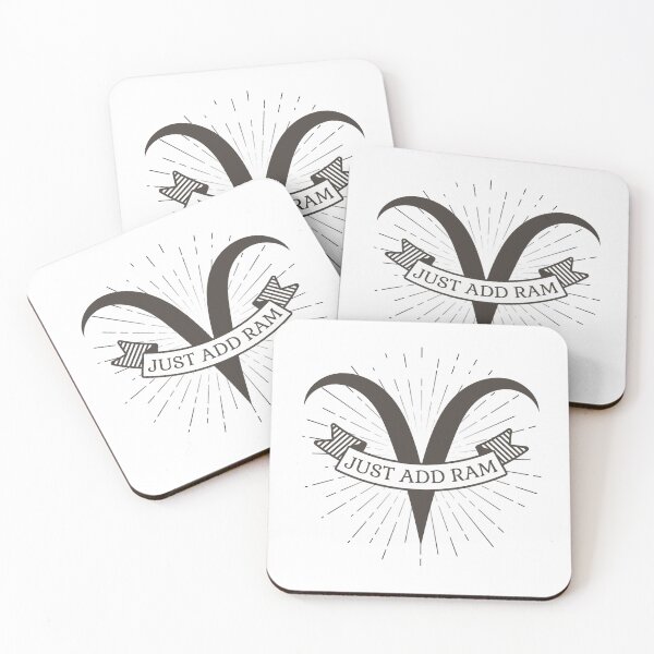 Item preview, Aries Just Add Ram Zodiac Astrology Sign designed and sold by Maria Garcia.