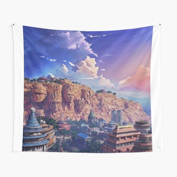 Sunset Moment Of Konoha Tapestry