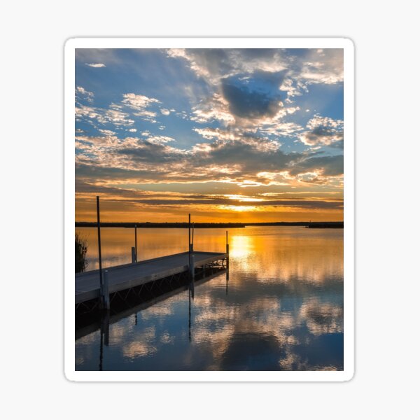Item preview,   sunset dock,dock sunset,dock scene,metal photo prints,picture on metal,metal art prints,metal picture prints designed and sold by eyesight4vision.