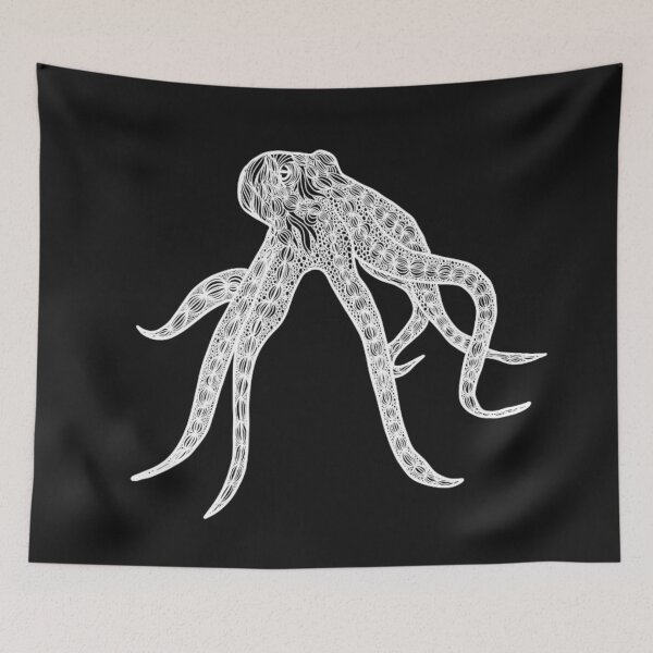 Item preview, White octopus designed and sold by CreativePetlin.
