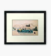 Into the Wild Magic Bus Painting Framed Print