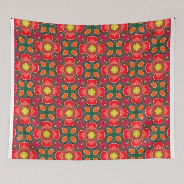 Item preview, charming red lowers with green leaves designed and sold by ritusdesigns.