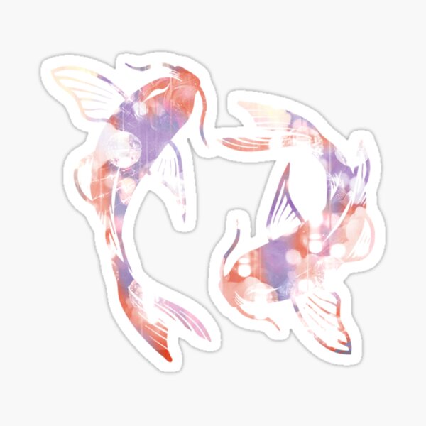 Dreamy Koi fishes Sticker