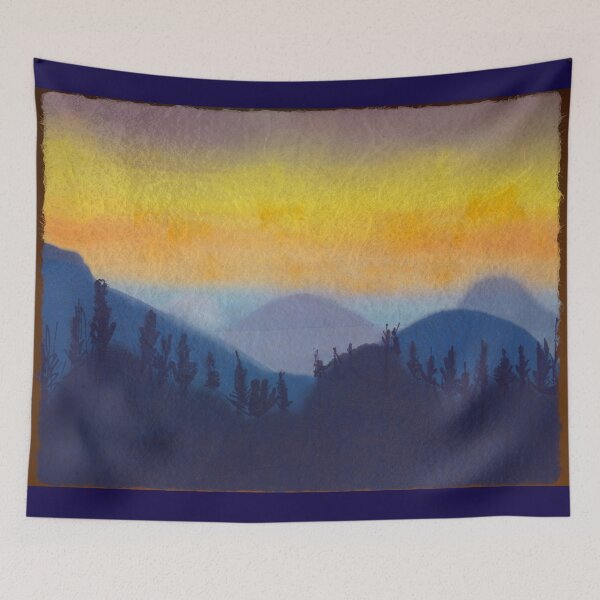 Item preview, Mountain Sunset designed and sold by roadwarriorart.