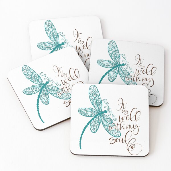 Item preview, Dragonfly ~ It is Well With My Soul ~ ZenStyle designed and sold by senoiatradingco.