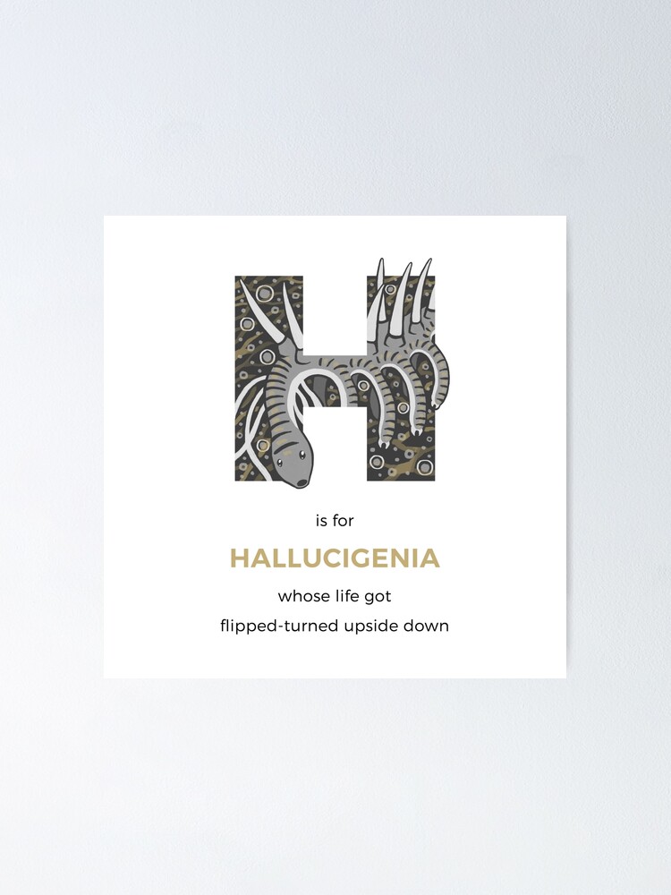 Alternate view of H is for Hallucigenia Poster
