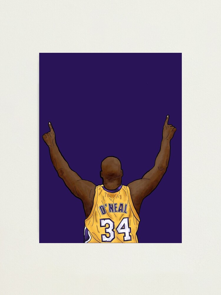 Shaquille O’Neal 34 lakers jersey | Photographic Print