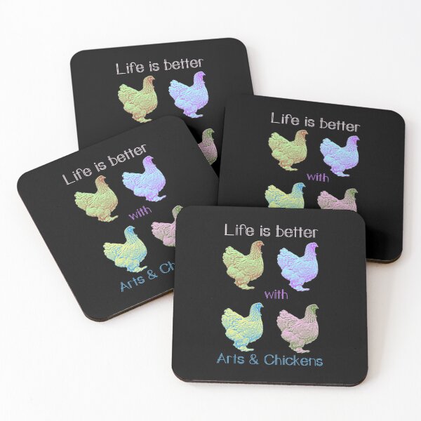 Item preview, Life is better with Arts & Chickens designed and sold by Kalli-design.