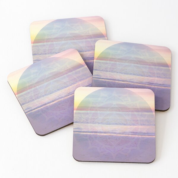 Item preview, Pink Rainbow Beach Mandala designed and sold by danitacreate.