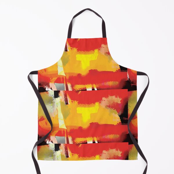 Item preview, Red and Orange Abstract  designed and sold by Sukhpal Grewal Ethnic Art.
