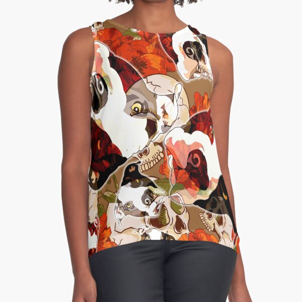 Item preview, Flowers, Skulls, and Pibbles designed and sold by Bad Doggie Designs.