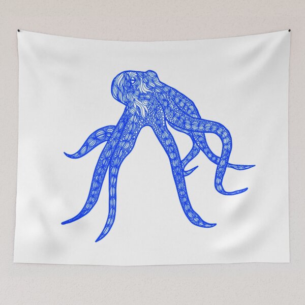Item preview, Blue octopus designed and sold by CreativePetlin.