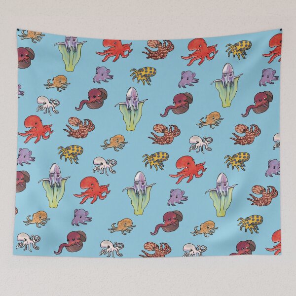 Item preview, Happy Octopus Print designed and sold by rattangirldraws.