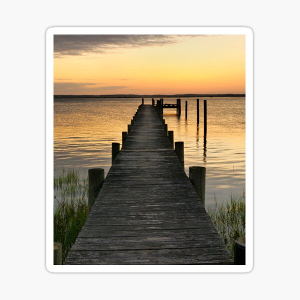 Item preview, sunset dock,cottage dock,Sunrise dock,dock sunrise,sunrise dock scene,metal photo prints,picture on metal,metal art prints,metal picture prints designed and sold by eyesight4vision.