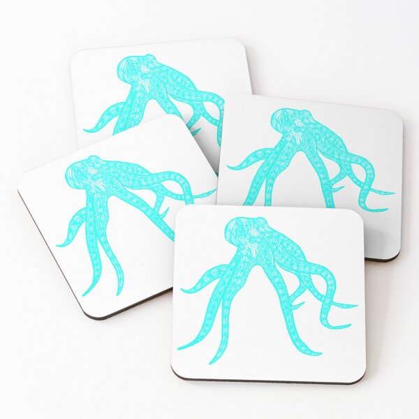 Item preview, Turquoise octopus designed and sold by CreativePetlin.