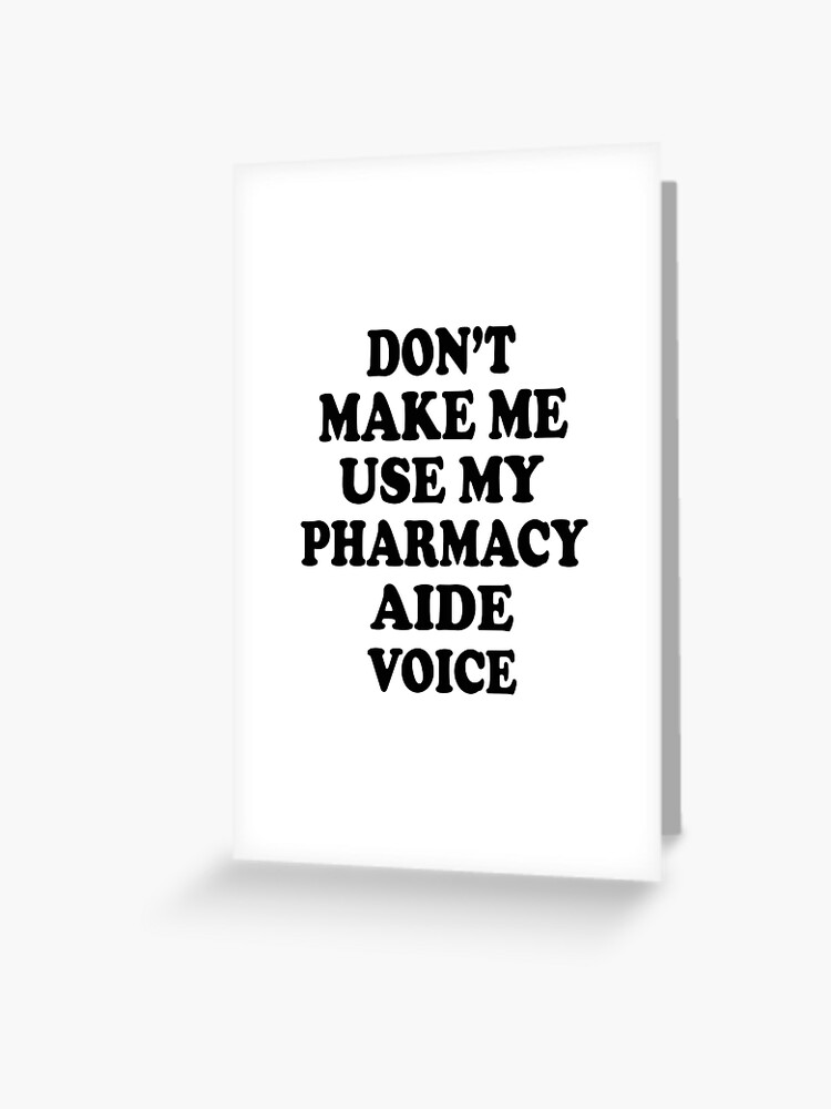 Pharmacy Aide Dad Funny Gift Idea for Father Gag Joke Nothing